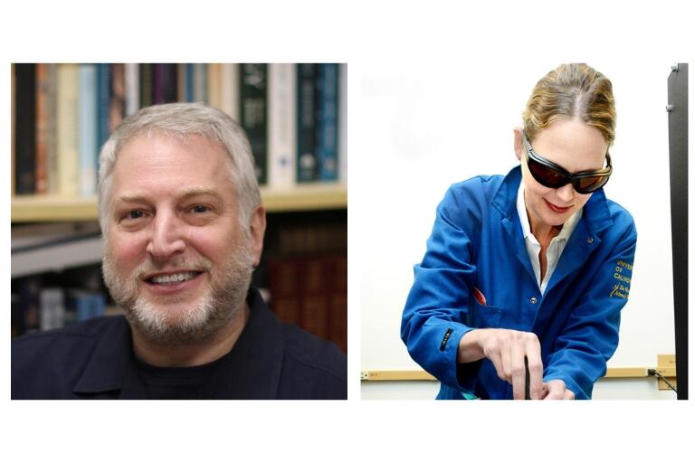 Headshots of Lance Kriegsfeld and Linda Wilbrecht