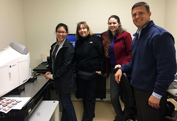 The wonderful Zeiss representatives.