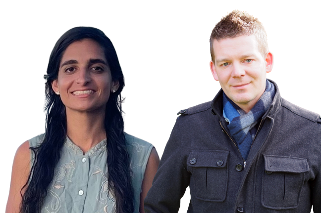 Headshots of Preeya Khanna and Stephan Lammel